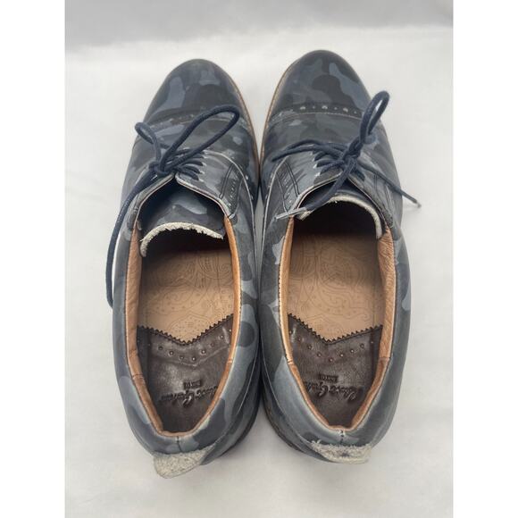 Robert Graham Wingtip Oxford Dark Camouflage Lace Up Shoes Men’s Size 10 - Picture 9 of 11